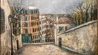 Maurice Utrillo - Rue du mont-Cenis ( 1914 ) Huile sur toile 